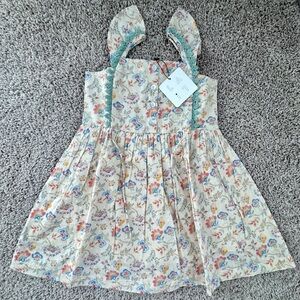 NEW WITH TAG - LALI - Floral Sleeveless Dress with Bow kids size 4
